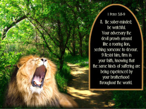 lion.jpg 1Pet. 5:8,9 roaring lion
