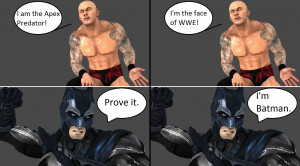 Injustice: Randy Orton vs Batman by Tretta101