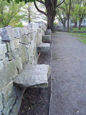 burying point cemetery witch trial memorial images salem witch benches