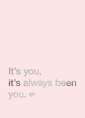 Zilverblauw Poster It's you, it's always been you