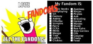 We’ve Got Your Fandom…or at least heard of it! (Part 1)