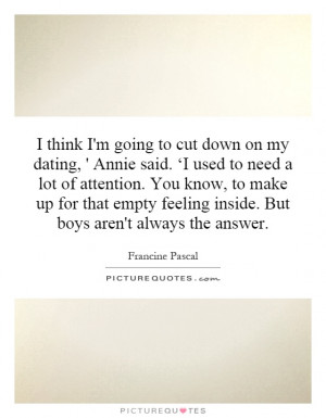 Francine Pascal Quotes