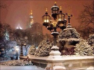 Love this snowy Christmas night in New York, this is the season of ...