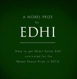 Nobel Prize for Edhi