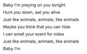 Maroon 5 - AnimalsMaroon 5 Lyrics Animal