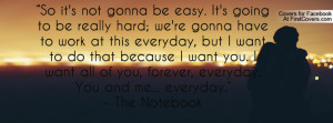 So it's not gonna be easy. It's going to be really hard; we're gonna ...
