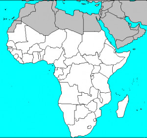 sub Saharan Africa Political Map