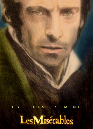Jean Valjean Poster Drawing by Jamessinclair