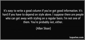 More Allan Sloan Quotes