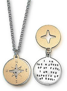 ... Of My Fate, Captain Of My Soul | Inspirational Quote Necklace Jewelry