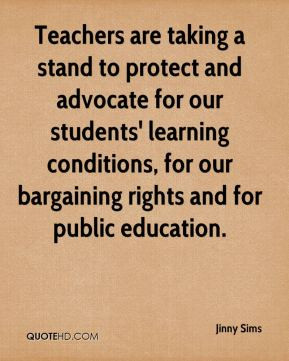 Jinny Sims - Teachers are taking a stand to protect and advocate for ...