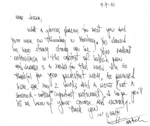 You can click on the letter to enlarge it)