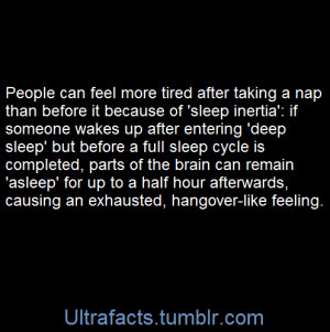 sleep facts sleep inertia