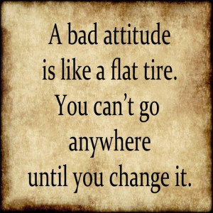 JamesMalinchak Bad Attitude Like Flat Tire Quote Box
