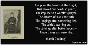 More Sarah Doudney Quotes