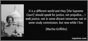 It is a different world and they [the Supreme Court] should speak for ...