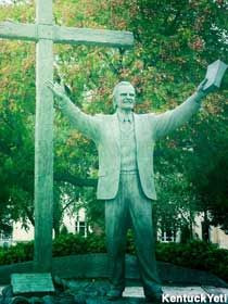 ... billy graham interesting people graham statues outstretched arm