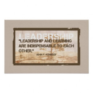 Leadership Poster - Kennedy Quote