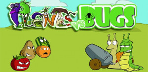 Cartoon Image Of Plants And Bugs