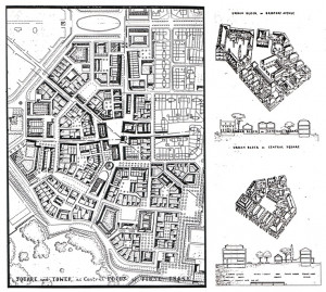 Leon Krier's sketches of a mixed-use quarter of Poundbury.: Urban ...