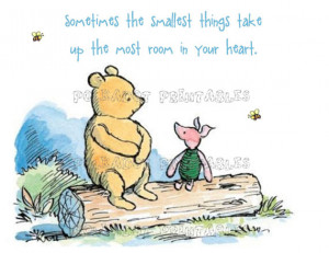 Set of 4 Classic Winnie the Pooh and Piglet Cards - Instant Download ...