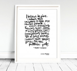 audrey hepburn quote art print or canvas classic quote by audrey ...