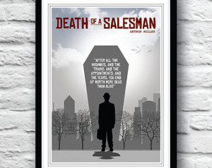 Death of a Salesman, Arthur Miller, Quote poster, Wall Decor ...