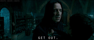 Quote of the day (Severus Snape) HP-5