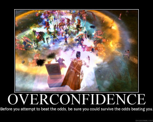 Related Pictures poster overconfidence just because you re at the top ...