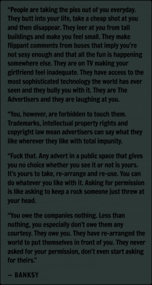 What do you think? Spend some time observing your local advertisement ...