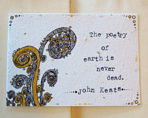 Original Illustration, John Keats Q uote - Poetry of Earth, Literature ...