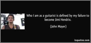 Who I am as a guitarist is defined by my failure to become Jimi ...