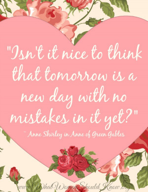 Anne Shirley Quote