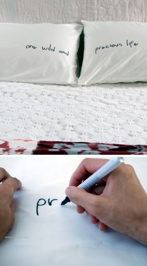 Write Your Favorite Quotes on Your Pillows | 22 Small Bedroom ...
