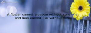 Best Flower Quote Facebook Cover Photo