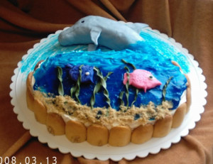 Dolphin birthday cake Pictures, Images and Photos