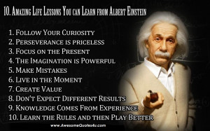 10 Lessons from Albert Einstein-