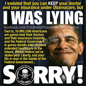 ... , Obama admits: ‘Many folks’ will lose doctors under Obamacare