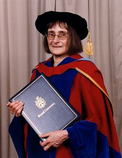 The Honorary Degree Doctor Letters Was Conferred Upon Eva Figes