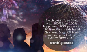 ... brand New year. May God bless you and your family! Happy New Year
