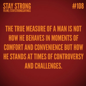 The true measure of a man (or woman!!)