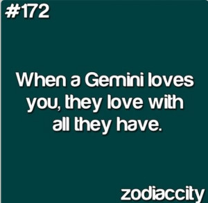 When Gemini love