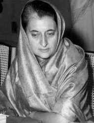 Indira Priyadarshini Gandhi, Indian politician