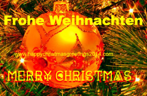 Merry Christmas Wishes in German Language