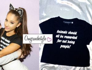 Ariana looked incredible at a recent Honeymoon Tour meet and greet ...