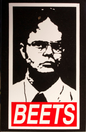 Dwight Schrute 'Beets' Bumper Sticker