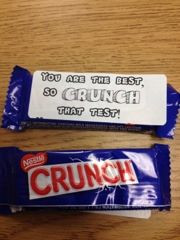 Testing Treat-Crunch - Great for when MAP testing comes around