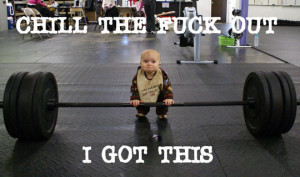 Funny photos funny baby lifting weight gym