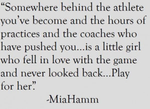 Mia Hamm is a legend