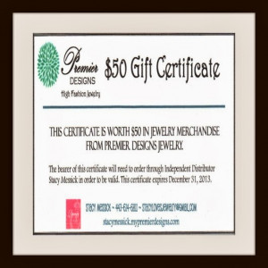 50 Premier Designs Gift Certificate